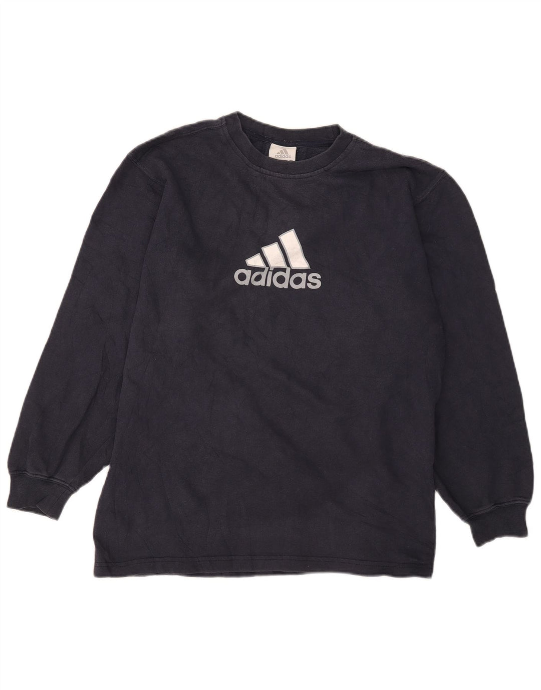 Adidas Boys Graphic Sweatshirt Jumper 15-16 Years Navy Blue