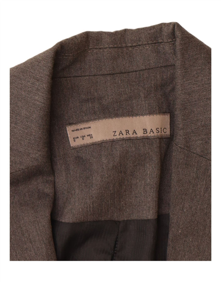 Zara Herren-Blazer mit 1 Knopf, Gr. 10, Größe S, Grau