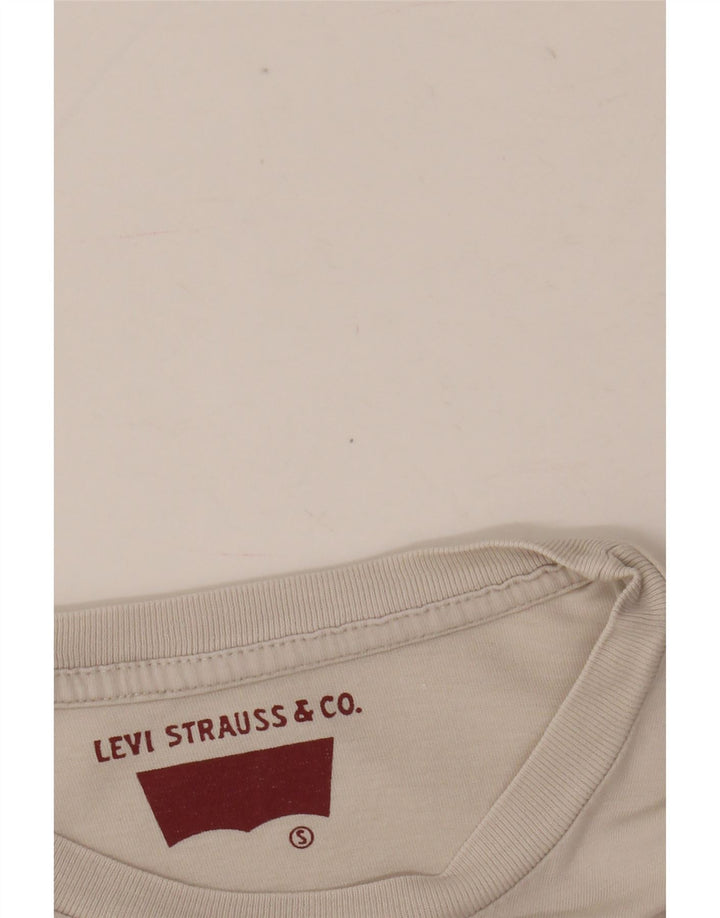 Levi's Womens Graphic T-Shirt Top UK 10 Small White