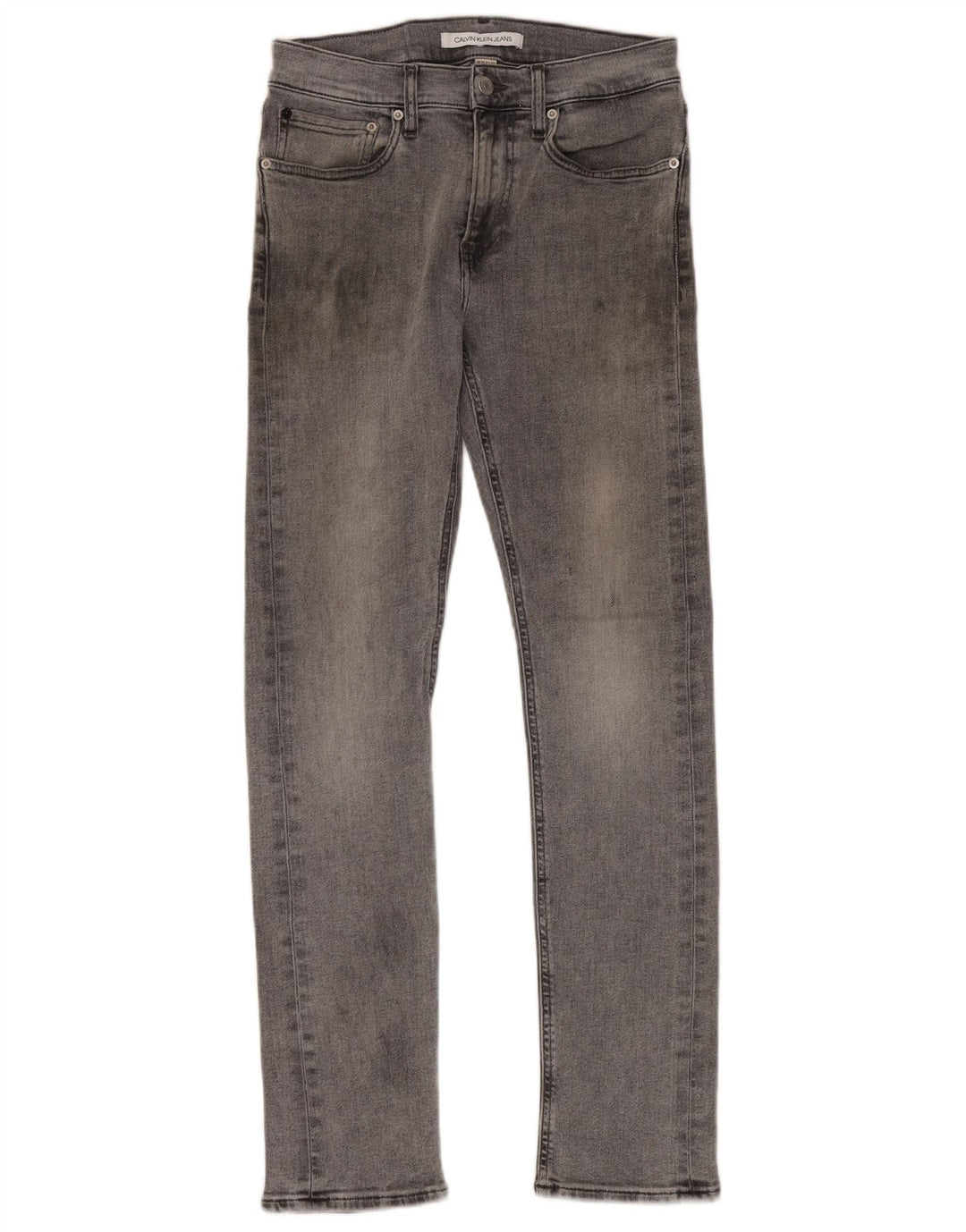 Calvin Klein Mens Slim Jeans W29 L32 Grey Cotton