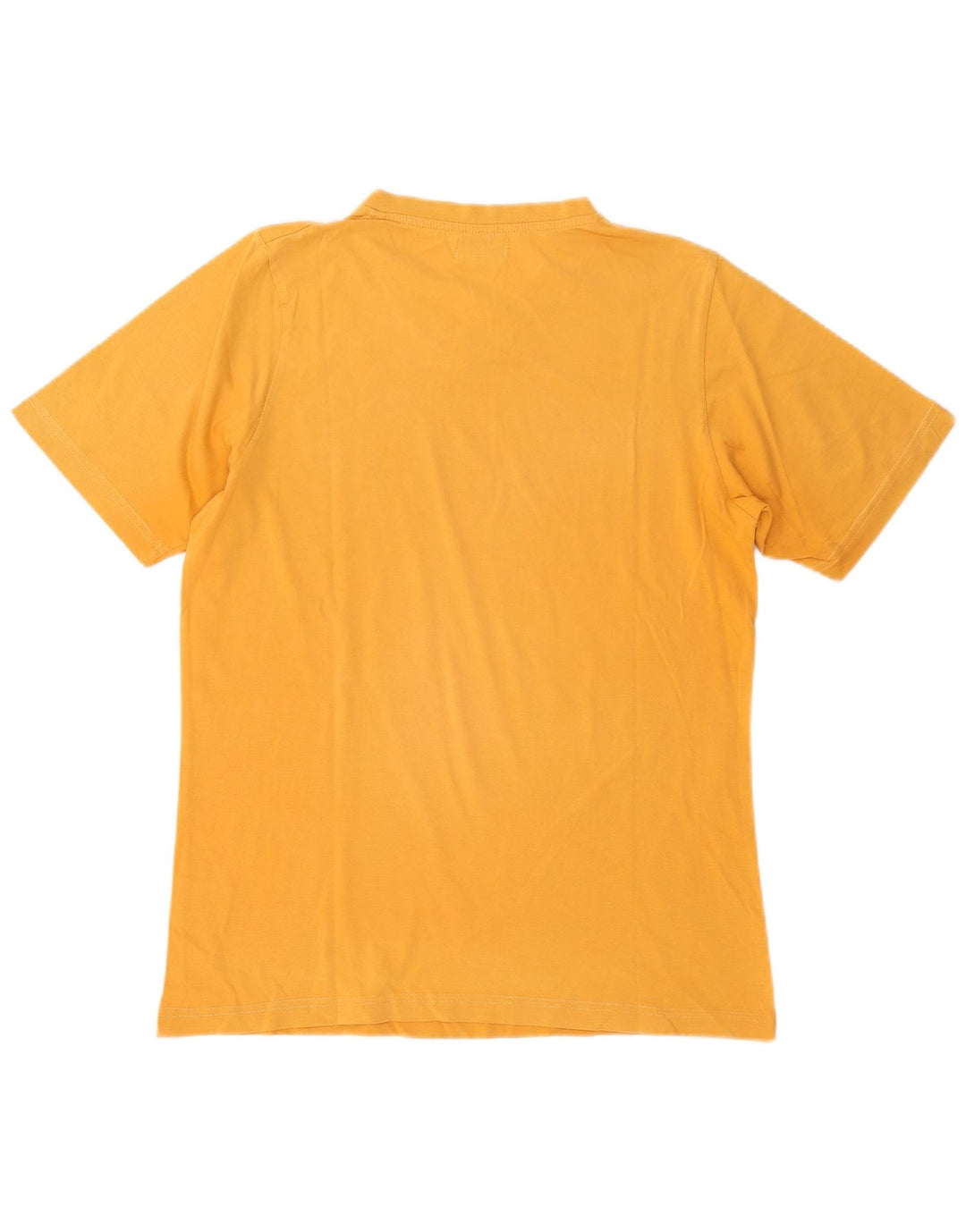 Kappa Mens T-Shirt Top Medium Yellow Cotton