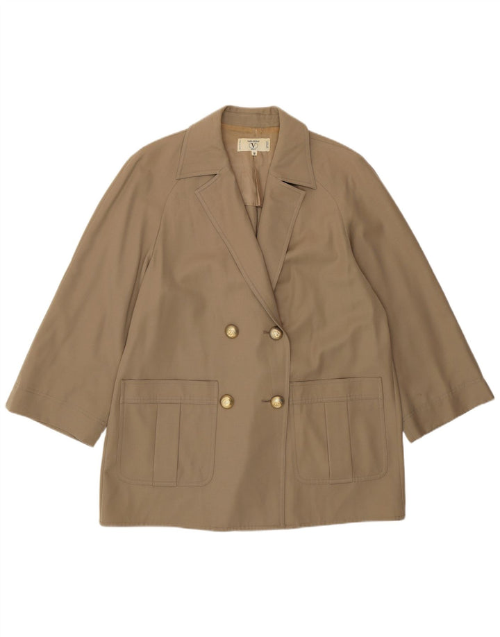 Valentino Womens Miss V Oversized Blazer Jacket IT 40 Small Beige