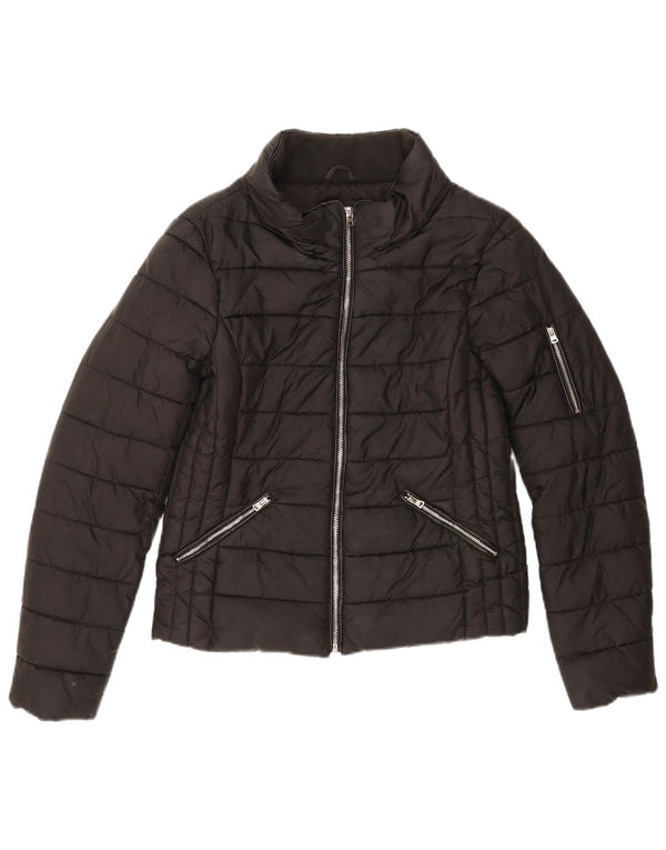 Zara Womens Trafaluc Padded Jacket UK 10 Small Black
