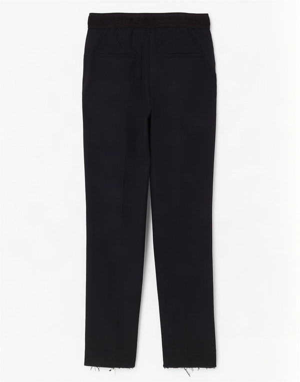 Pantaloni chino slim pentru femei Zara Mediu L28 L28 Bumbac bleumarin