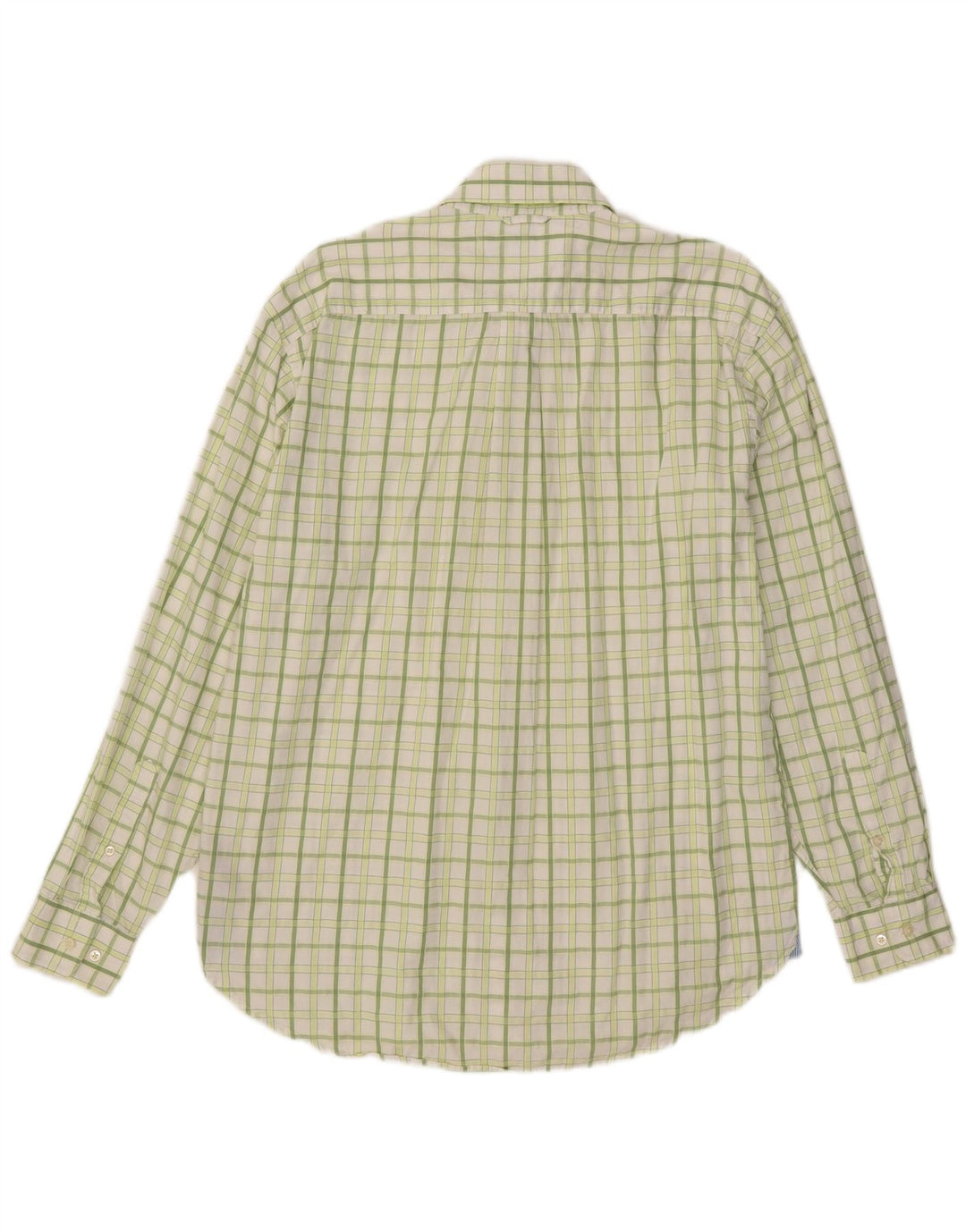 Tommy Hilfiger Mens Shirt Size 15 1/2 16 Medium Green Check Cotton