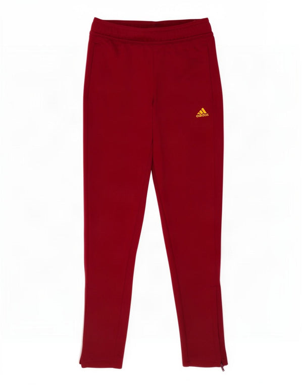 Adidas Girls Aeroready Tracksuit Bukser 11-12 år Burgundy Polyester