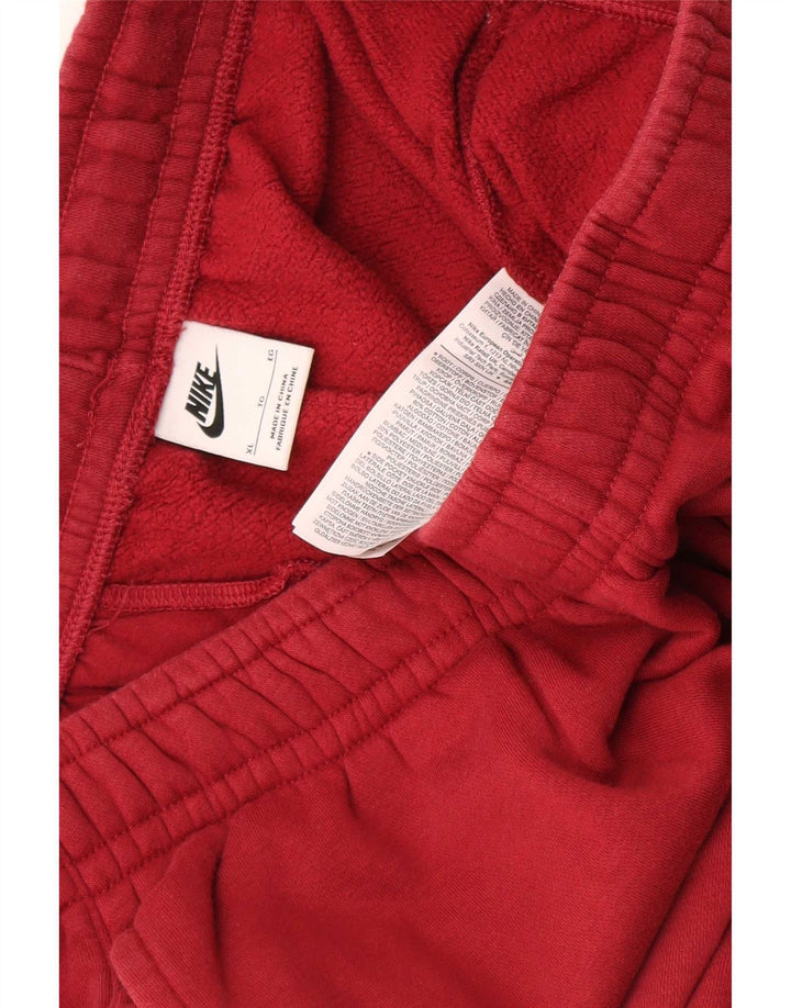 Nike Mens Tracksuit Trousers Joggers XL Red Cotton