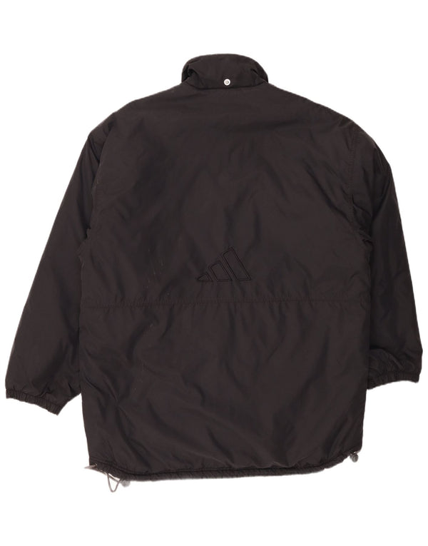 Adidas Manteau coupe-vent graphique pour homme UK 38/40 Medium Noir Polyamide