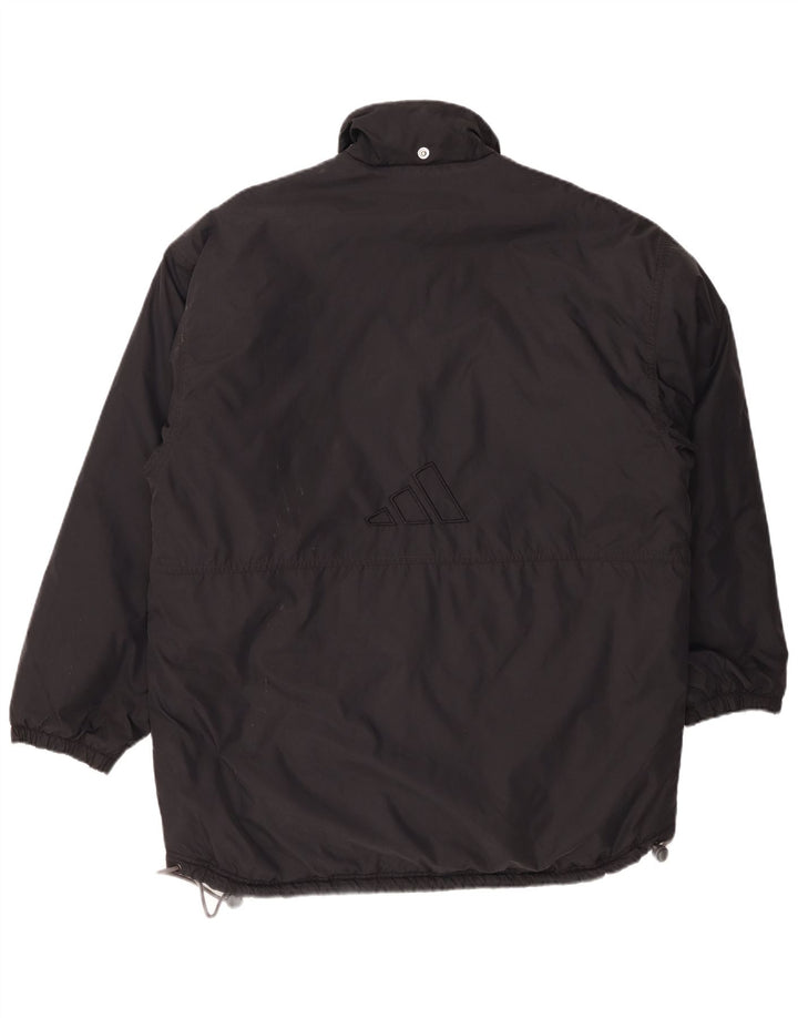 Adidas Manteau coupe-vent graphique pour homme UK 38/40 Medium Noir Polyamide