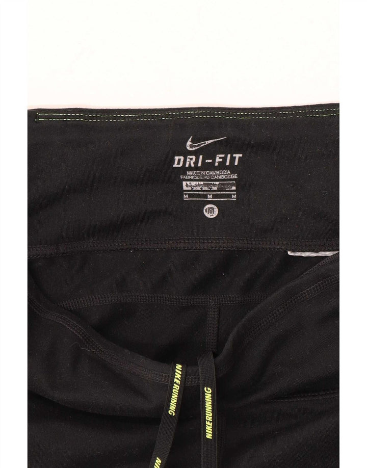 Nike Dame Dri Fit Capri Leggings UK 14 Medium Sort