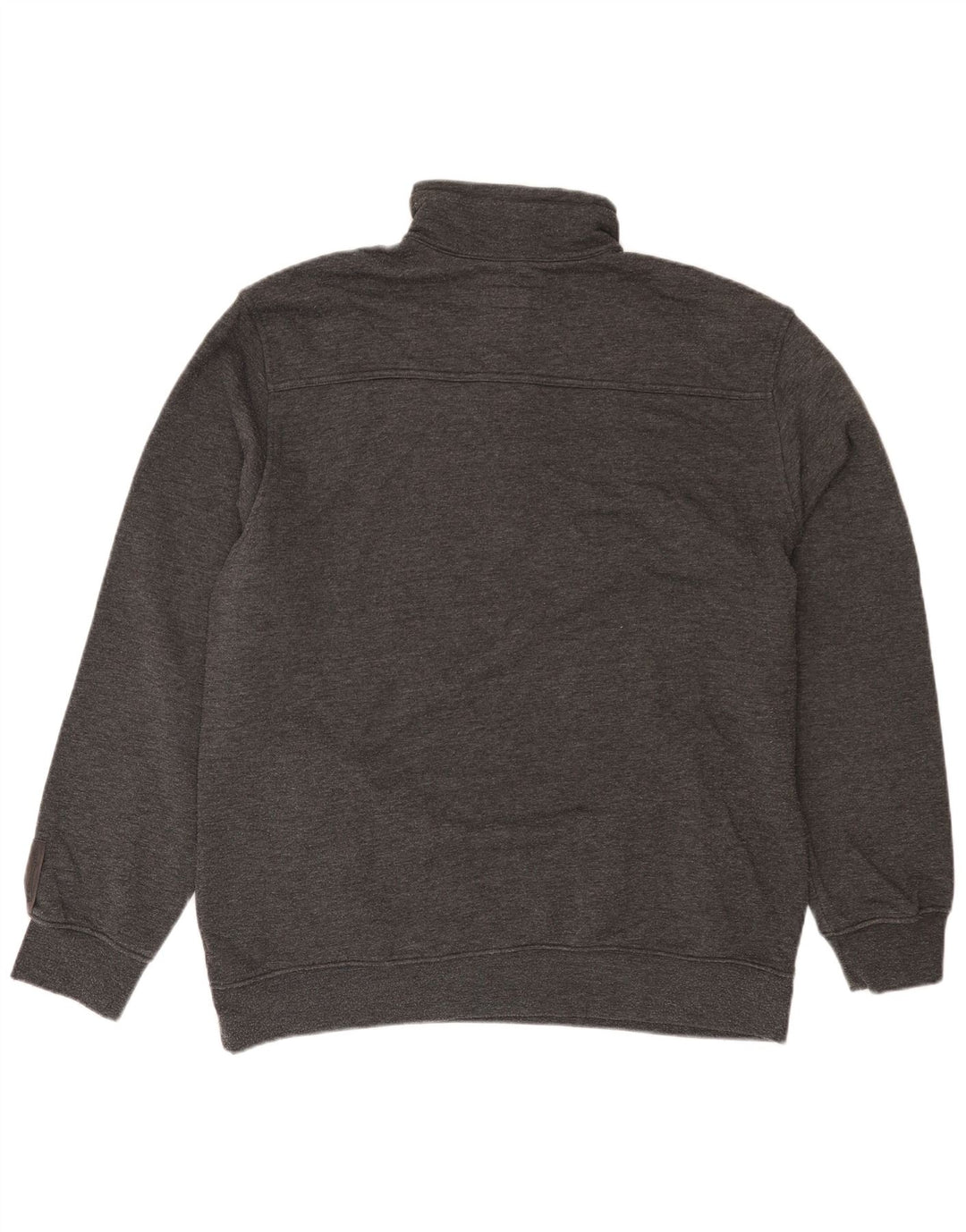 Champion Herre Zip Neck Sweatshirt Jumper 3XL Grå Bomuld