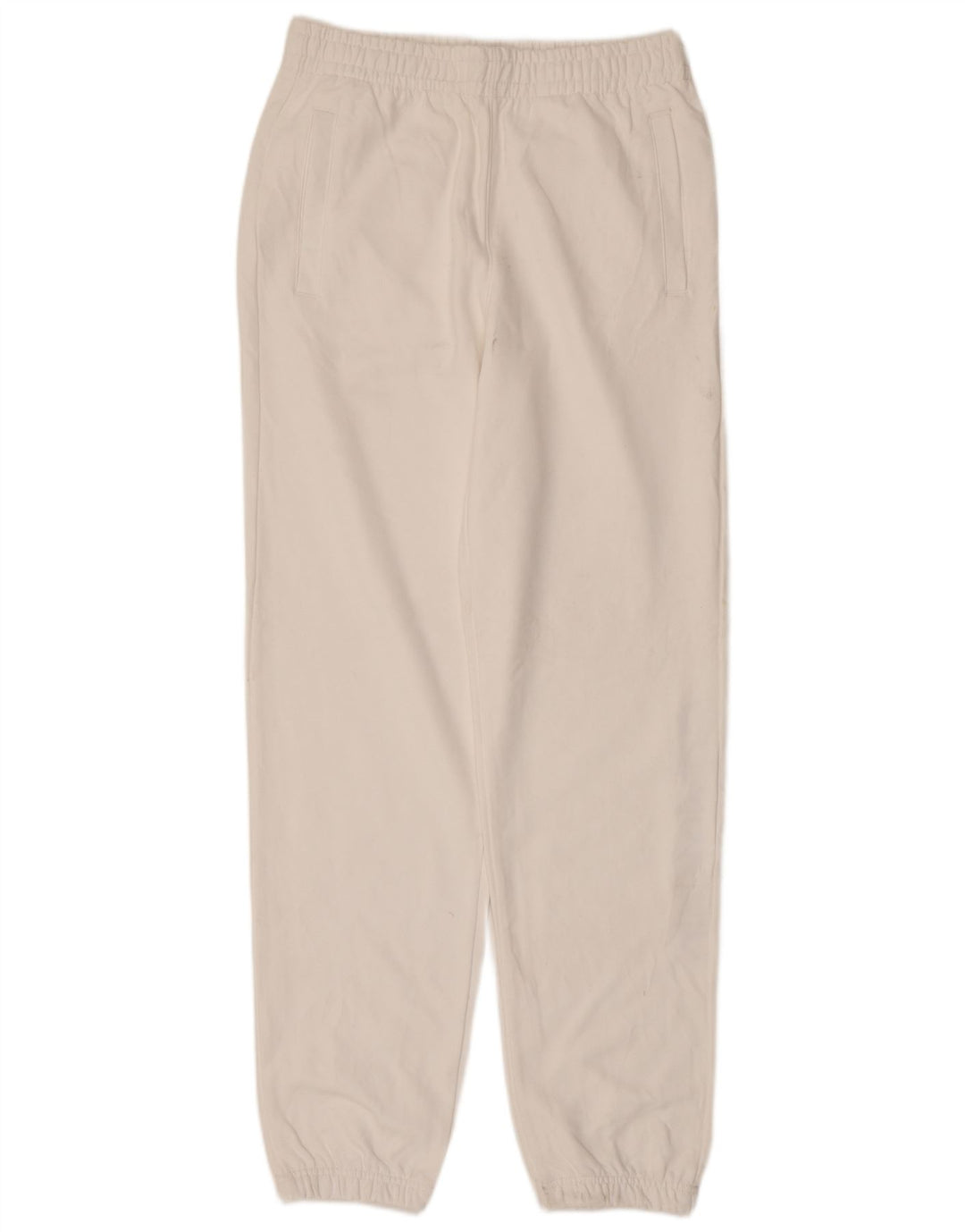 CALVIN KLEIN Mens Graphic Tracksuit Trousers Joggers Medium  White Cotton