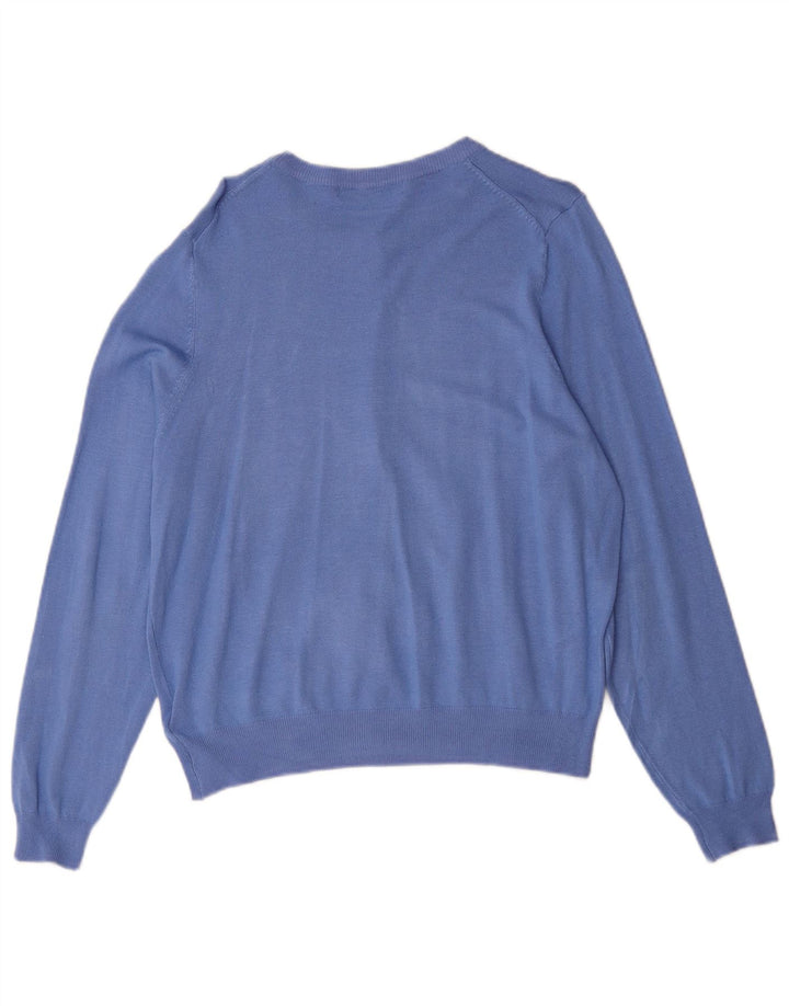 Marks & Spencer Dame Cardigan Sweater UK 16 Large Blue Viscose