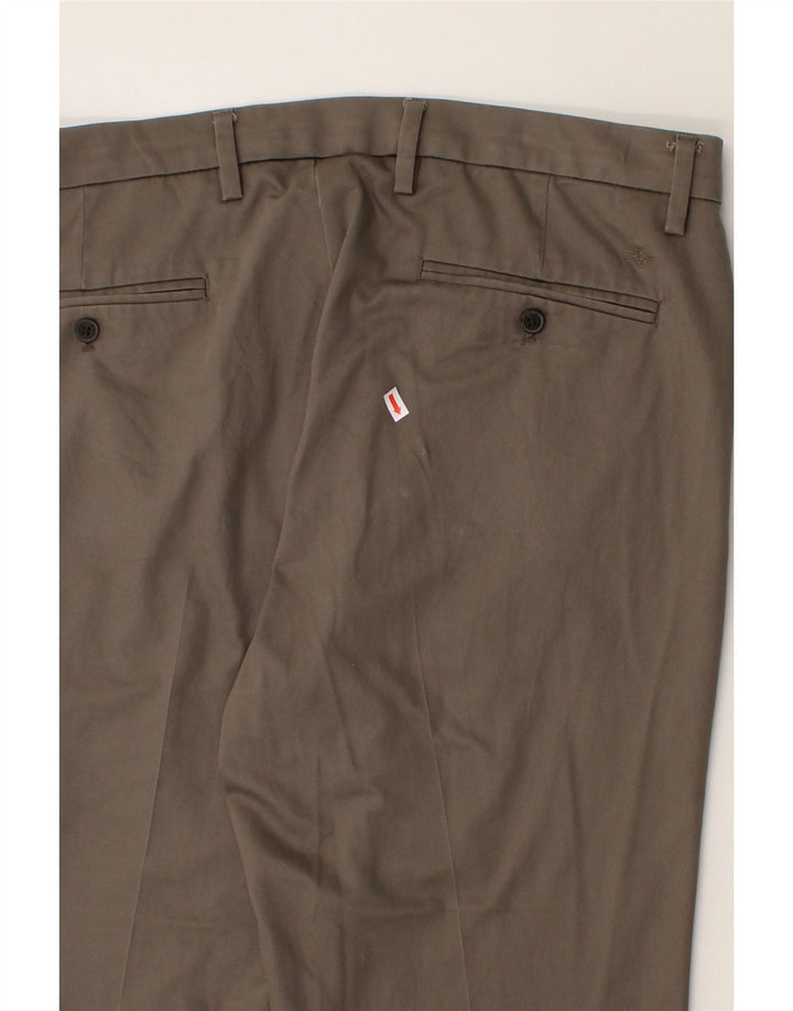 DOCKERS Mens Straight Cropped Trousers W38 L25 Grey Cotton Vintage Dockers and Second-Hand Dockers from Messina Hembry 