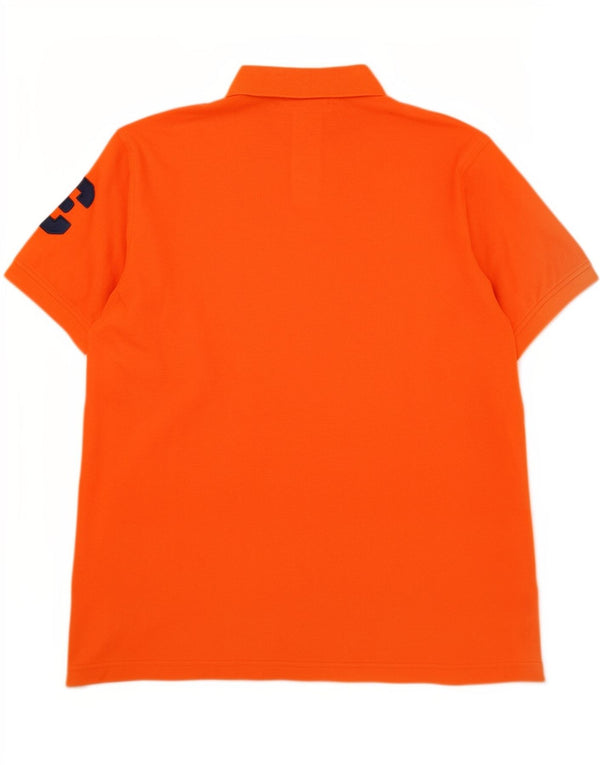 U.S. Polo Assn. Mens Shirt Large Orange Cotton