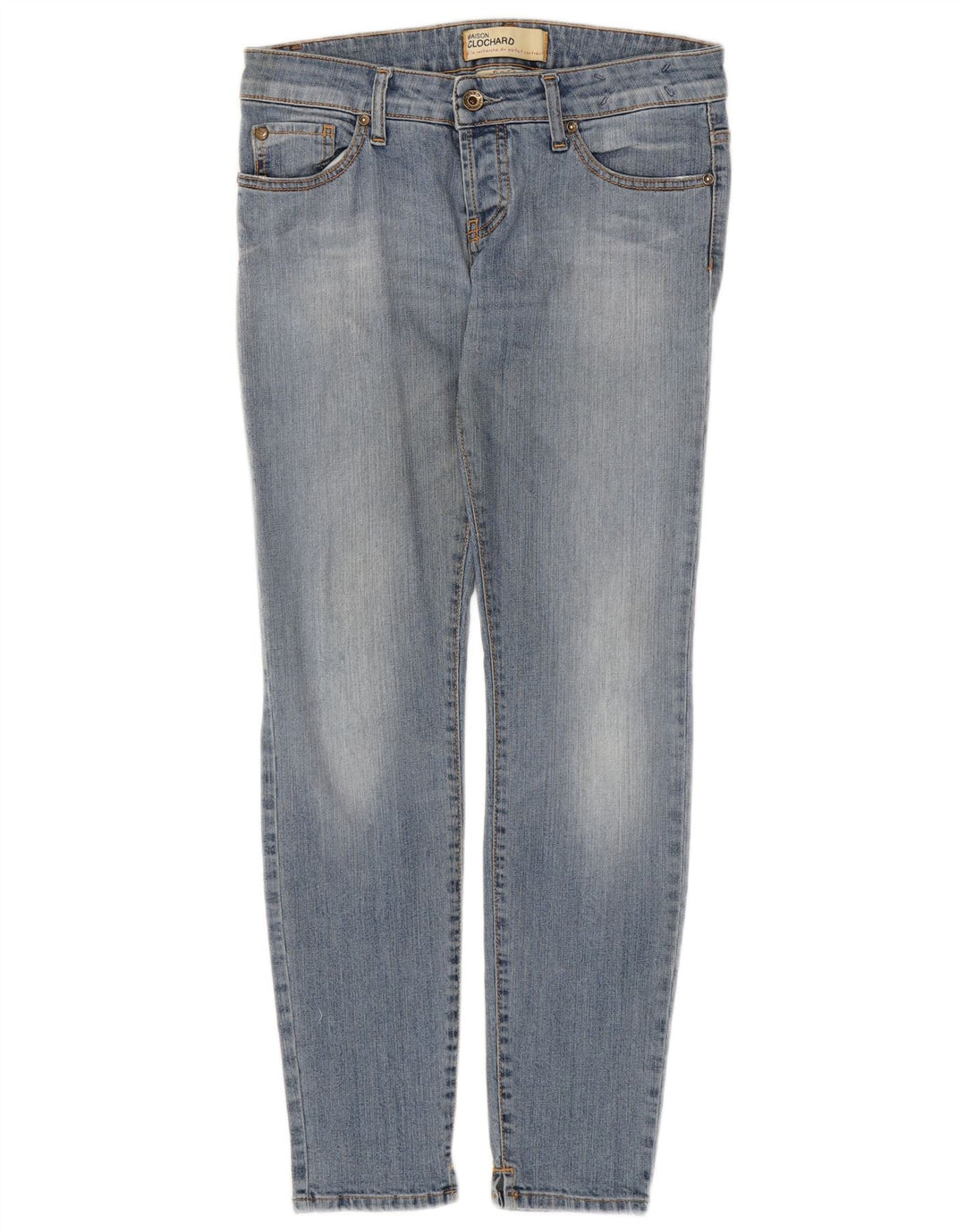 MAISON CLOCHARD Womens Slim Jeans W28 L29 Blue Cotton