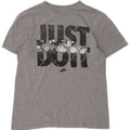 Nike Herren-T-Shirt mit normaler Passform, Grafik, Größe S, Grau, Baumwolle