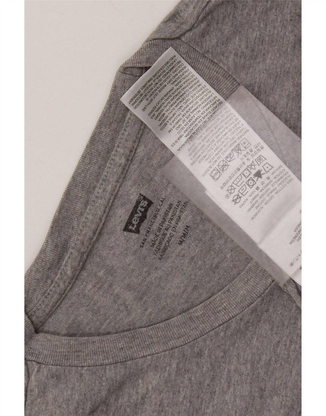 Levi's Mens Graphic T-Shirt Top Medium Grey Cotton