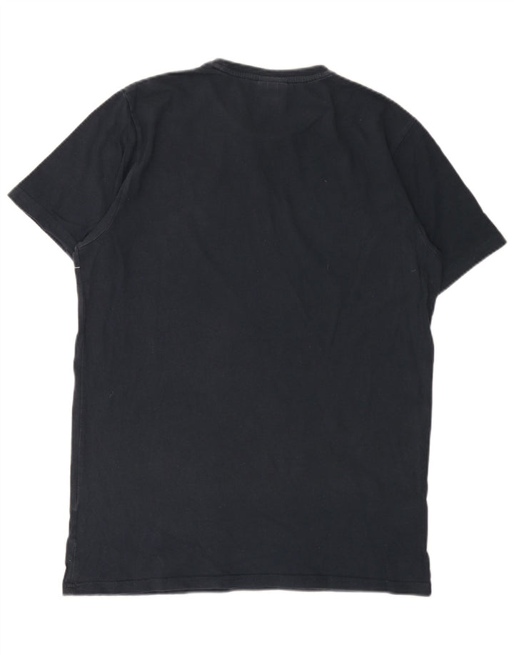 ELLESSE Grafisk T-shirt til mænd, medium marineblå stribet
