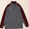 ADIDAS Mens Pullover Tracksuit Top Jacket Large Grey Colourblock Polyester Vintage Adidas and Second-Hand Adidas from Messina Hembry 