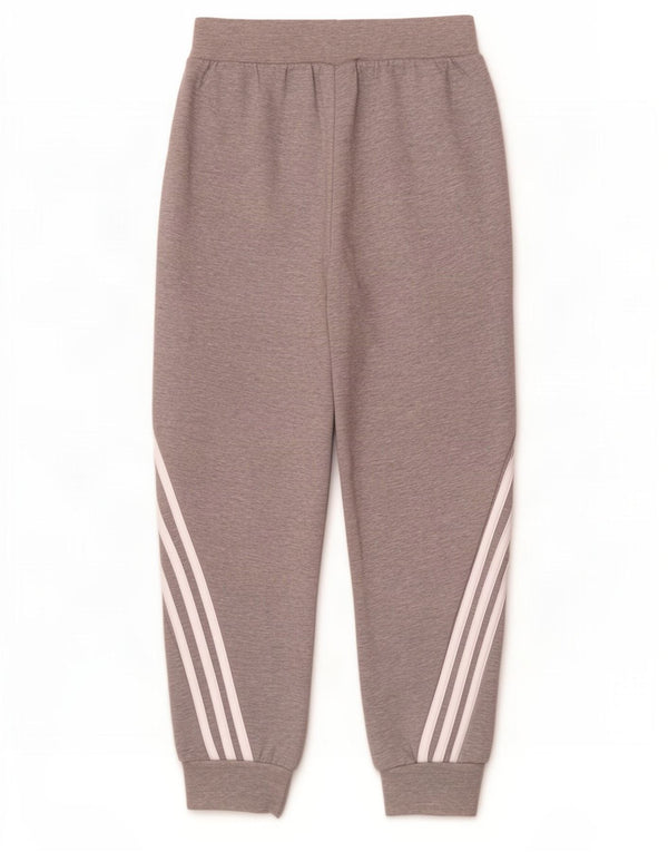Adidas Boys Tracksuit Trousers Joggers 13-14 Years Grey Cotton