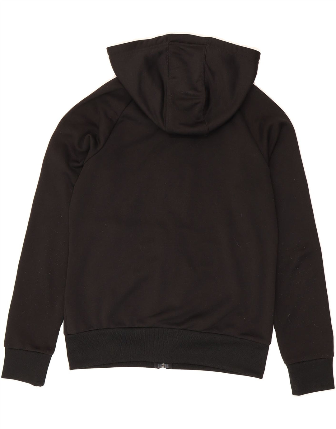 ADIDAS Womens Graphic Zip Hoodie Sweater UK 14 Medium  Black Polyester Vintage Adidas and Second-Hand Adidas from Messina Hembry 