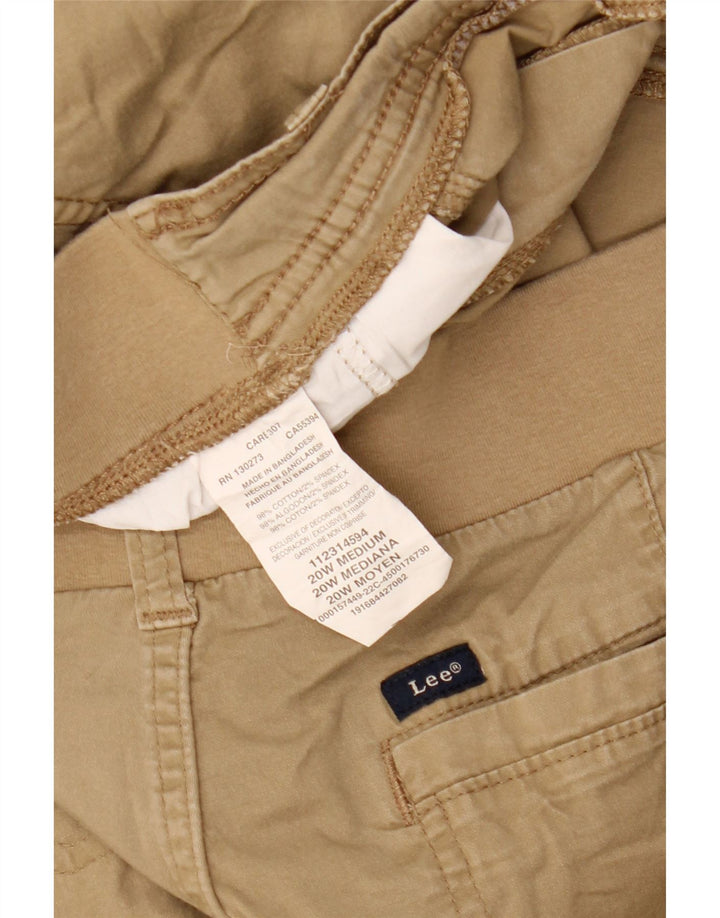 LEE Womens Cargo Shorts US 20 3XL W40 Beige Cotton