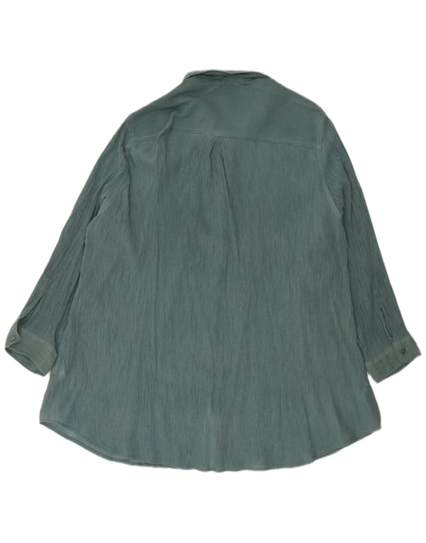 Marks & Spencer Damen Autograph Shirt UK 26 5XL Grüne Viskose
