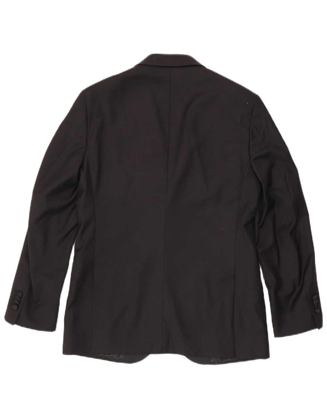 Gutteridge Herren-Blazer mit 1 Knopf, IT 48, mittelschwarze Wolle