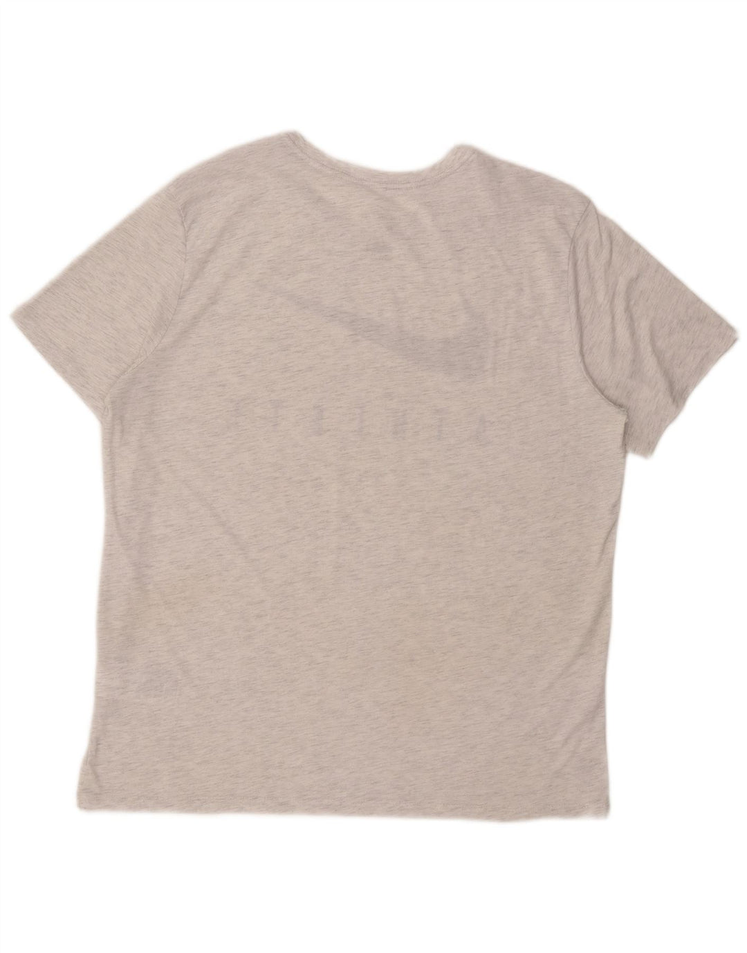 Nike Mens Athletic Cut Graphic T-Shirt Top XL Grey Flecked Polyester