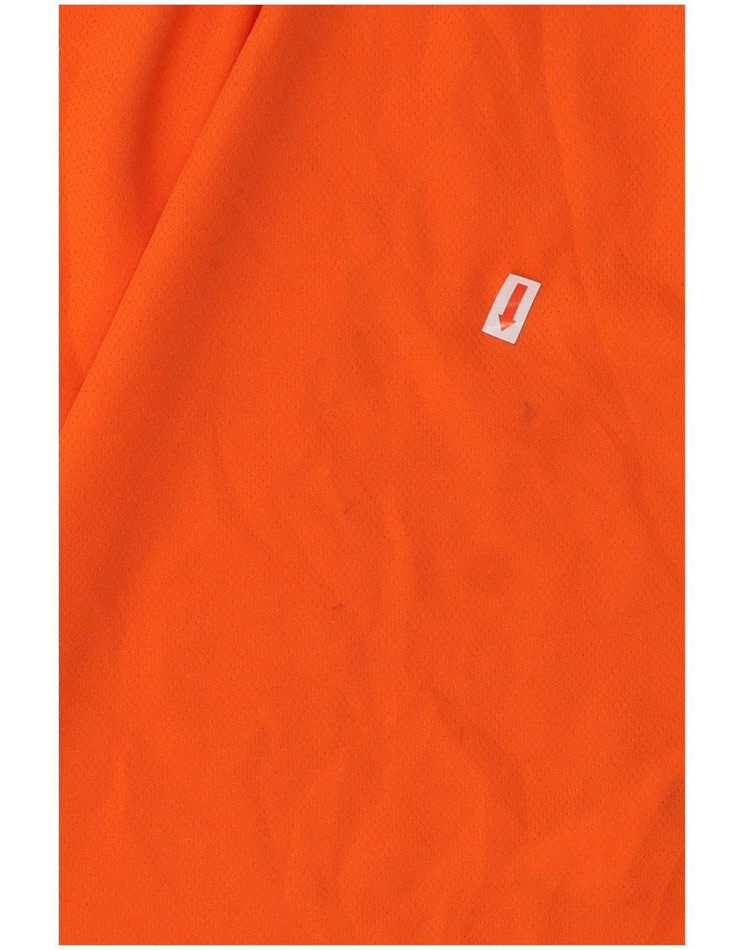 PUMA Mens T-Shirt Top Medium Orange Colourblock Polyester