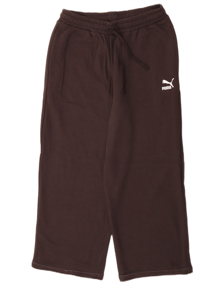 Puma Womens Tracksuit Trousers UK 14 Medium Black Cotton