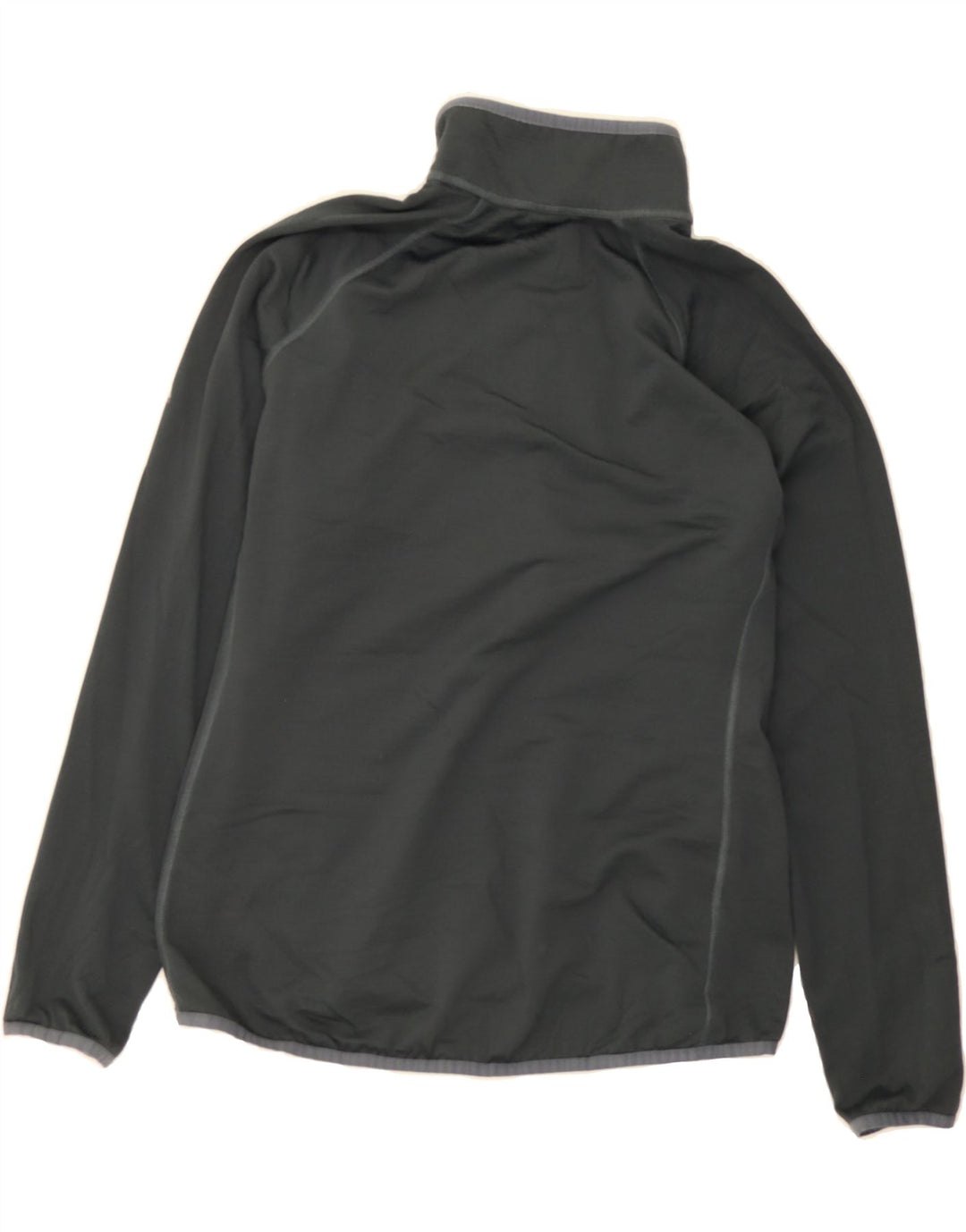 EDDIE BAUER Womens Zip Neck Pullover Tracksuit Top UK 18 XL Grey Polyester Vintage Eddie Bauer and Second-Hand Eddie Bauer from Messina Hembry 