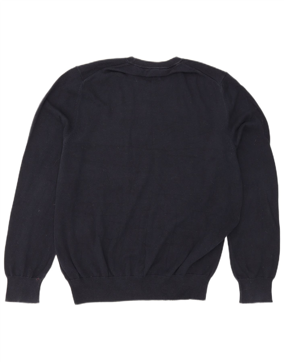 Marks & Spencer Mens Crew Neck Jumper Sweater Large Navy Blue Cotton
