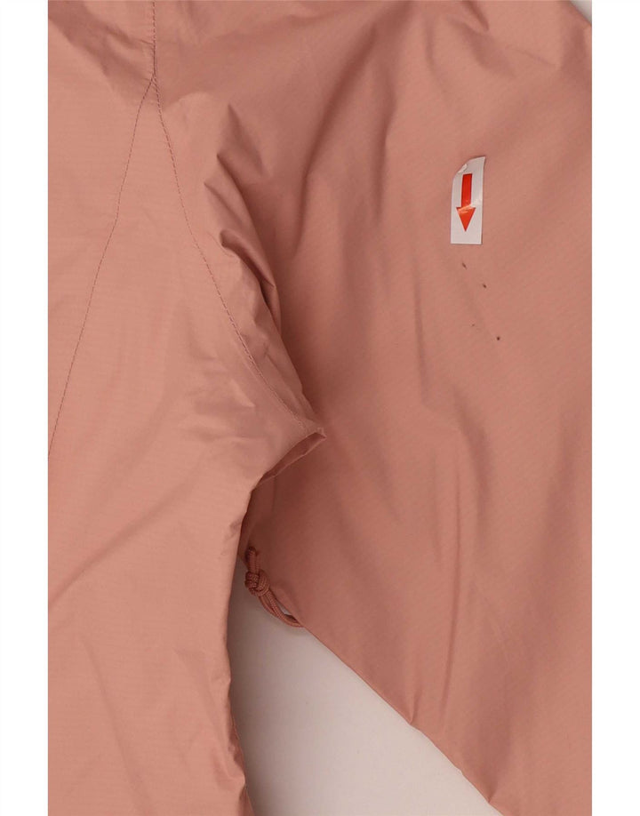 The North Face Womens Hooded Rain Jacket UK 14 Medium Pink Nylon