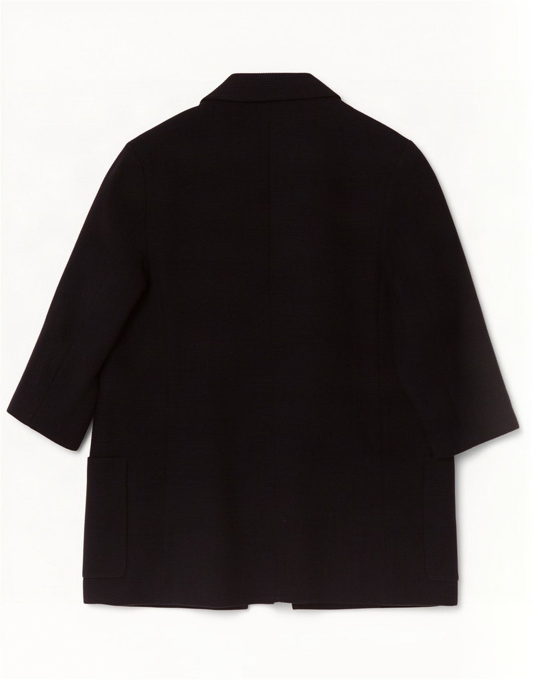 Zara Jaqueta blazer feminina oversized manga 3/4 aberta Reino Unido 10 pequena azul marinho