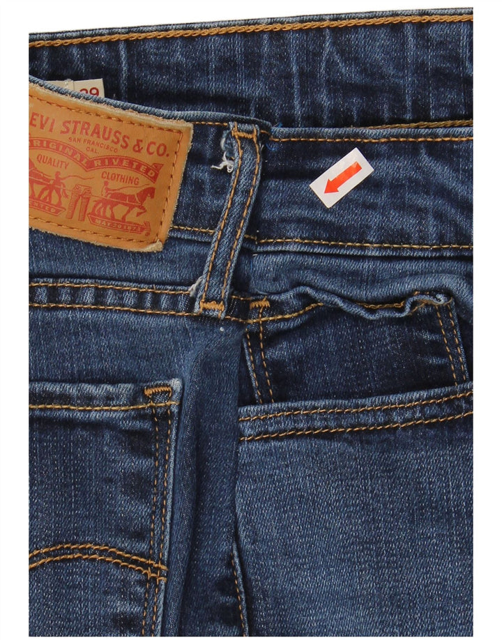 LEVI'S Womens 711 Skinny Jeans W29 L34 Blue Lyocell