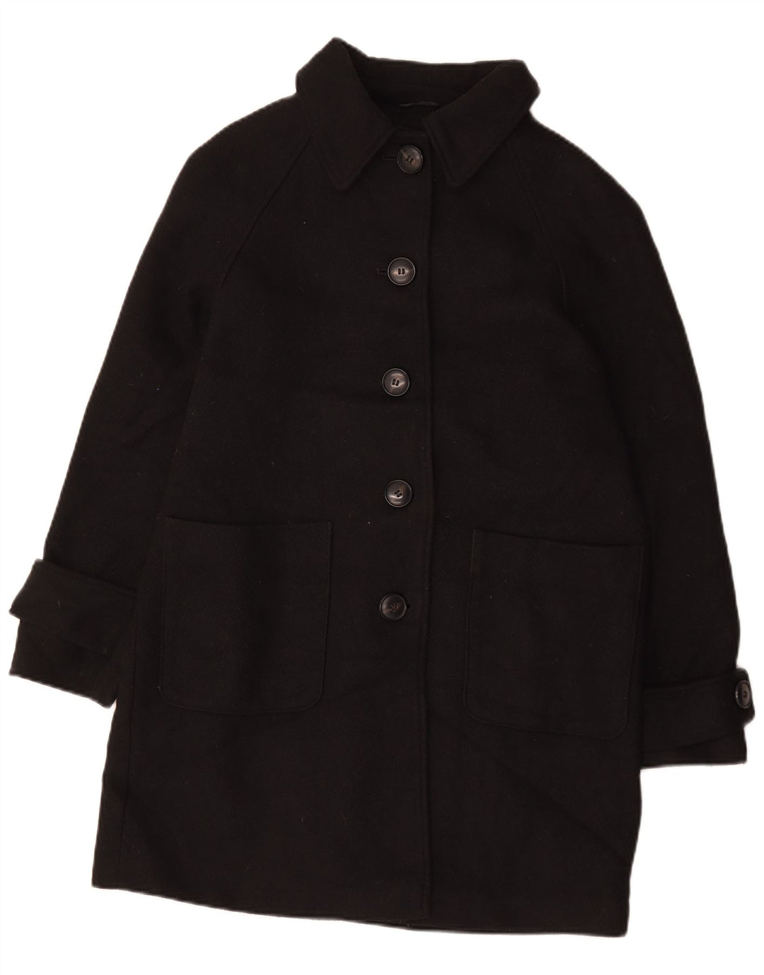 Cappotto da donna Marks & Spencer UK 14 grande poliestere nero