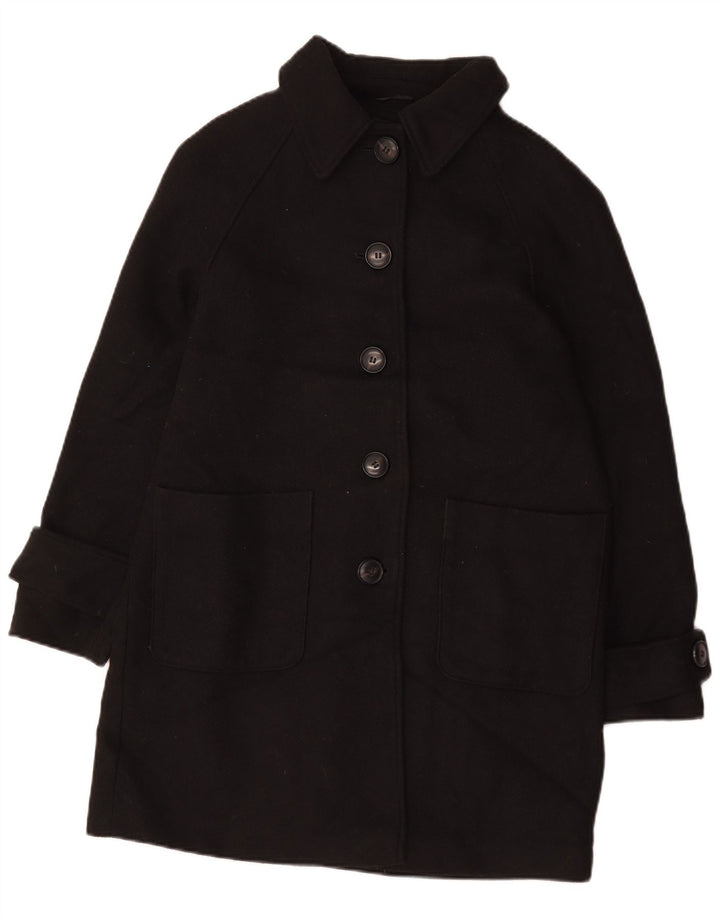 Cappotto da donna Marks & Spencer UK 14 grande poliestere nero