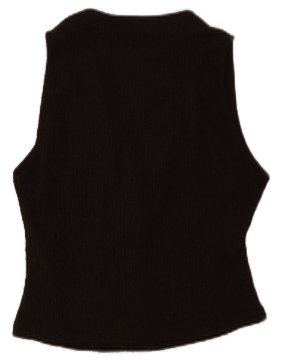 ZARA Womens Waistcoat UK 8 Small Brown Polyester