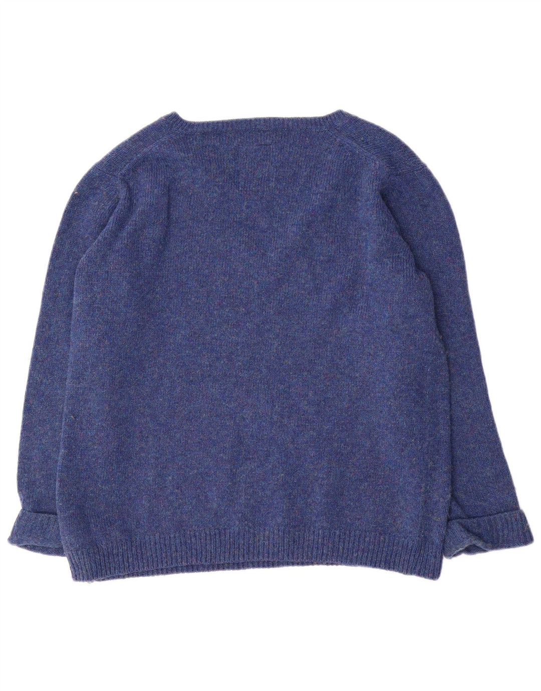 G-Star Womens V-Neck Jumper Sweater UK 14 Medium Blue Flecked