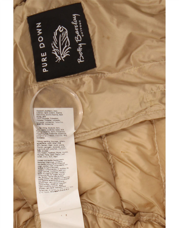 Betty Barclay Womens Padded Jacket UK 16 Large Beige Paisley Polyester