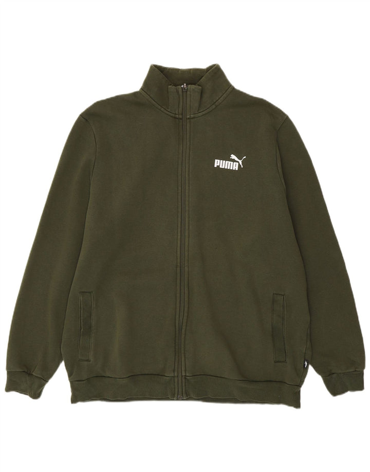 Męska kurtka dresowa PUMA XL, bawełniana khaki