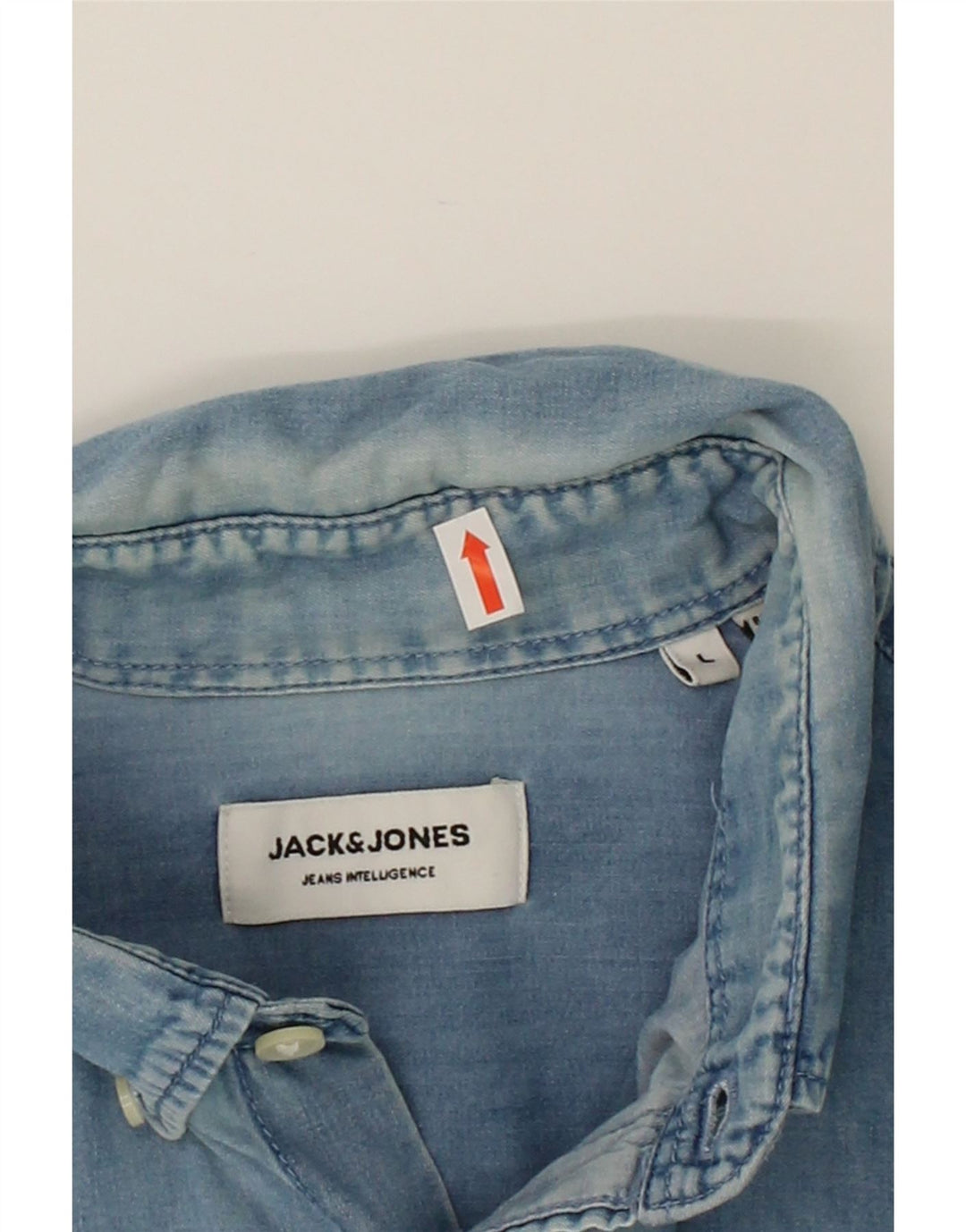 JACK & JONES Mens Denim Shirt Large Blue Cotton Vintage Jack & Jones and Second-Hand Jack & Jones from Messina Hembry 