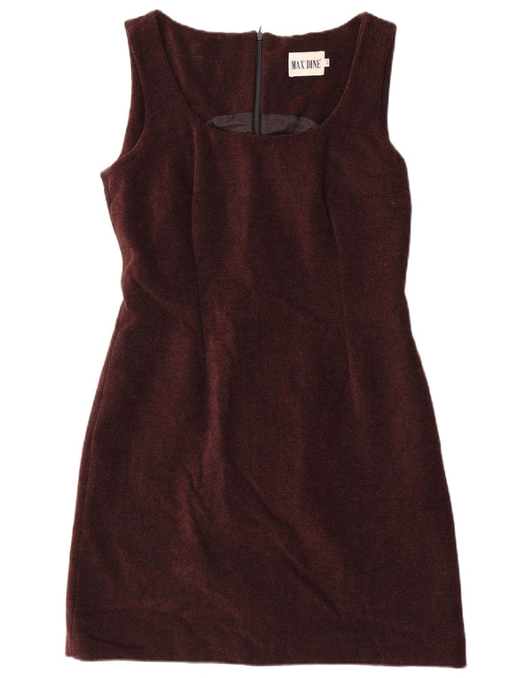 Max Dine Womens Sleeveless Sheath Dress IT 44 Medium Brown Acrylic