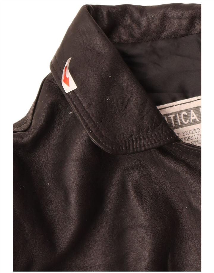 Giacca in pelle da donna Antica Pelleria UK 14 pelle nera media