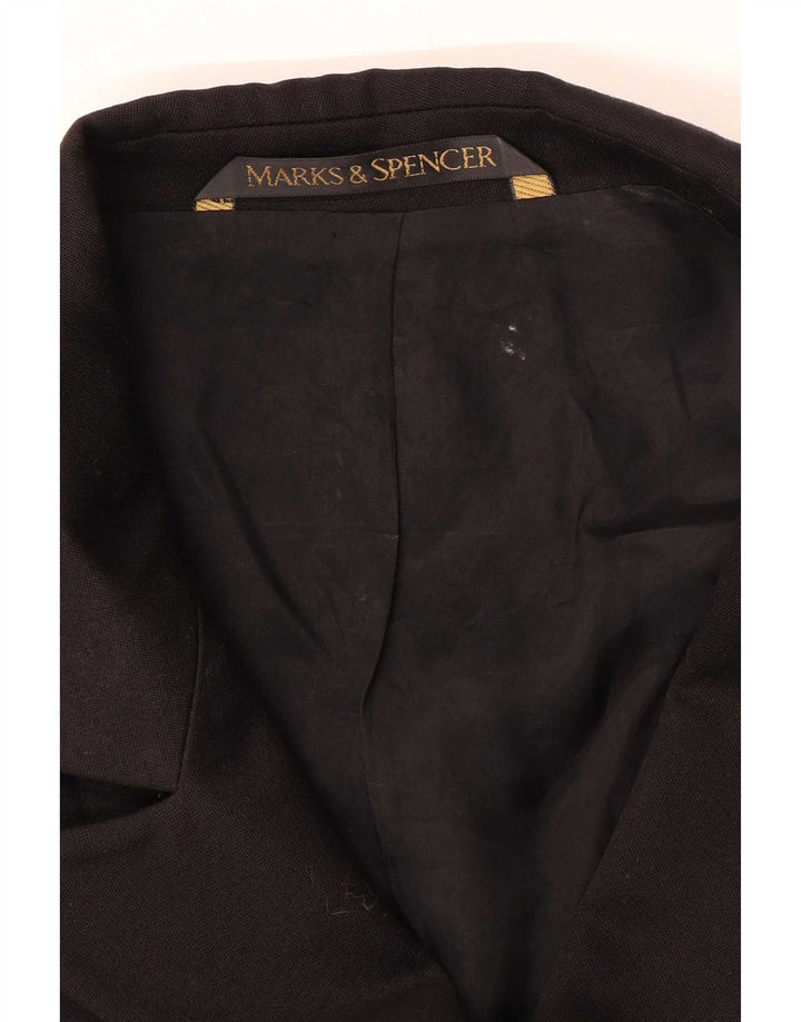 Marks & Spencer Zweireihiger Blazer für Damen, Gr. 16, Schwarz