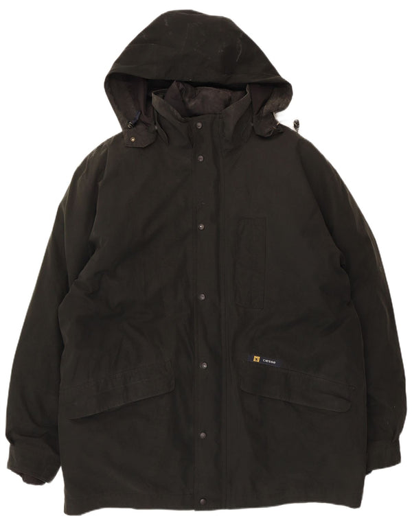 Ciesse Piumini Mens Hooded Padded Jacket IT 50 Large Black Polyester