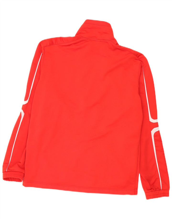Umbro Mens Tracksuit Top Jacket Medium Red Colourblock Polyester Sports