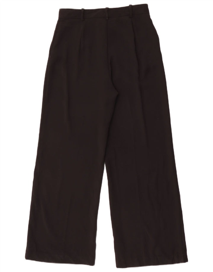 Zara Womens Wide Leg Chino Trousers Medium W28 L29 Black Polyester